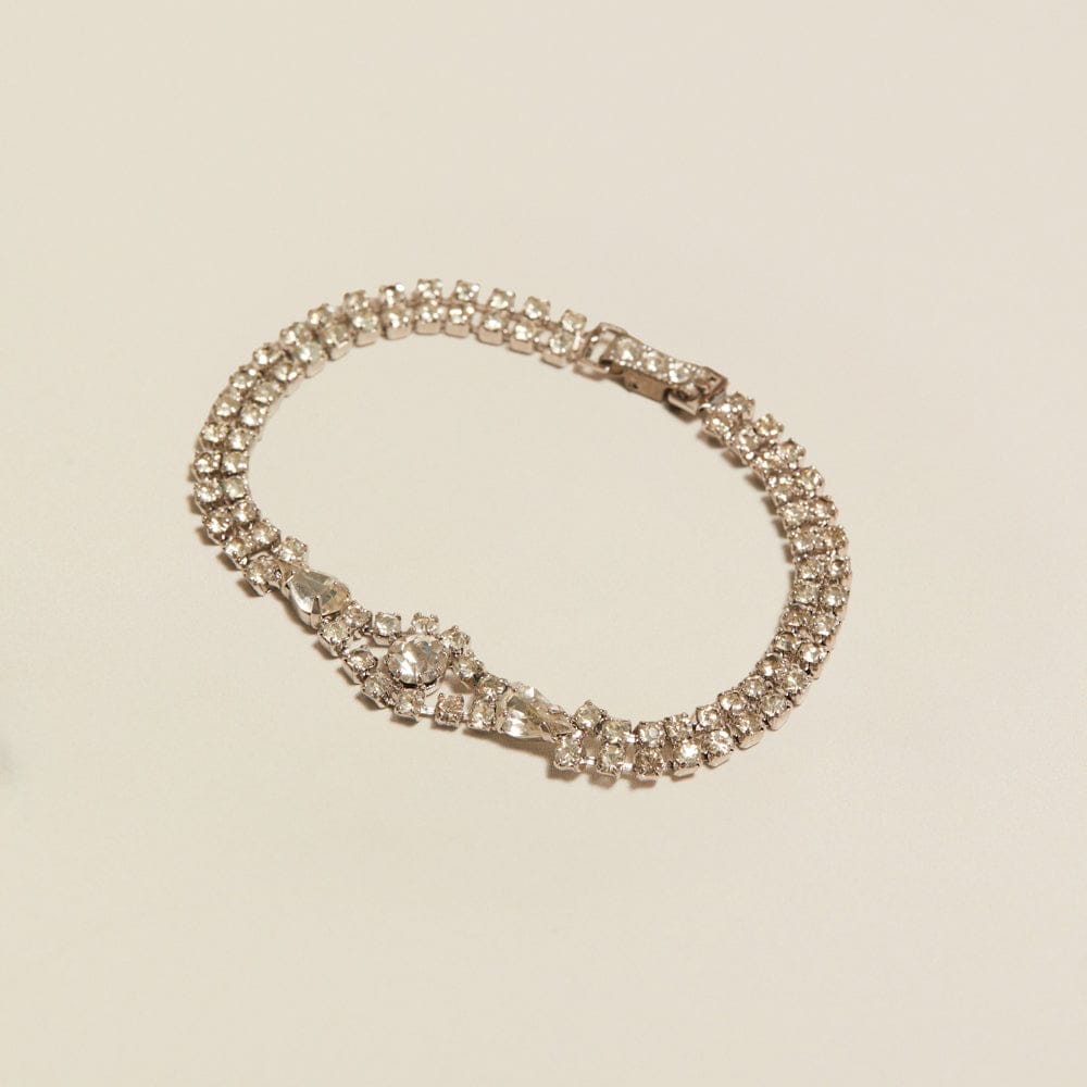 Tennis Bracelet Default Vintage Statement 2-Row Tennis Bracelet Orelia Jewellery