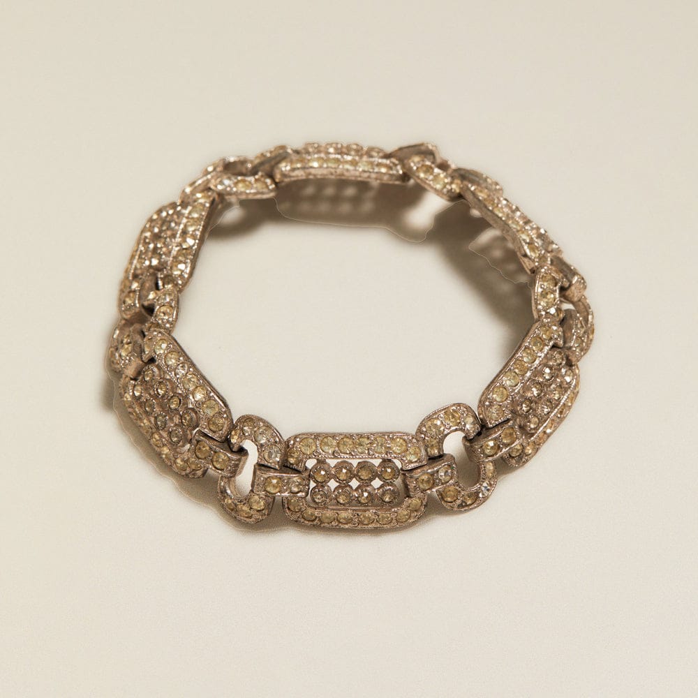 Wristwear Other ONE Vintage Chunky Crystal Link Bracelet Orelia Jewellery