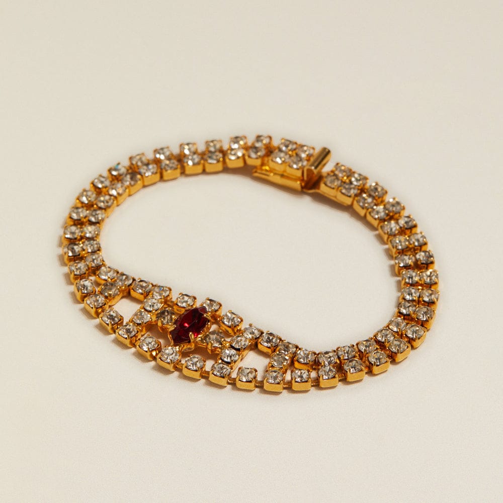 Wristwear Other ONE Vintage Marquise-Cut Crystal Bracelet Orelia Jewellery