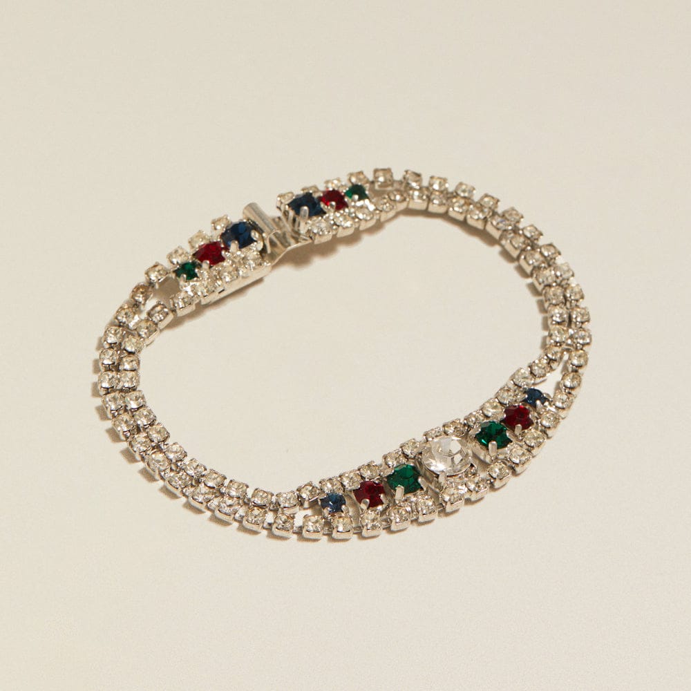 Wristwear Other ONE Vintage Multi Crystal Link Bracelet Orelia Jewellery