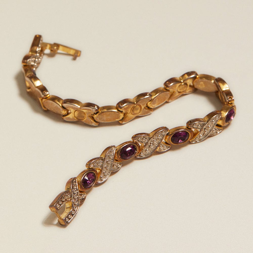 Wristwear Other ONE Vintage Noughts & Kisses Crystal Bracelet Orelia Jewellery