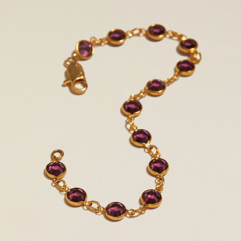 Wristwear Other ONE Vintage Purple Amethyst Chain Bracelet Orelia Jewellery