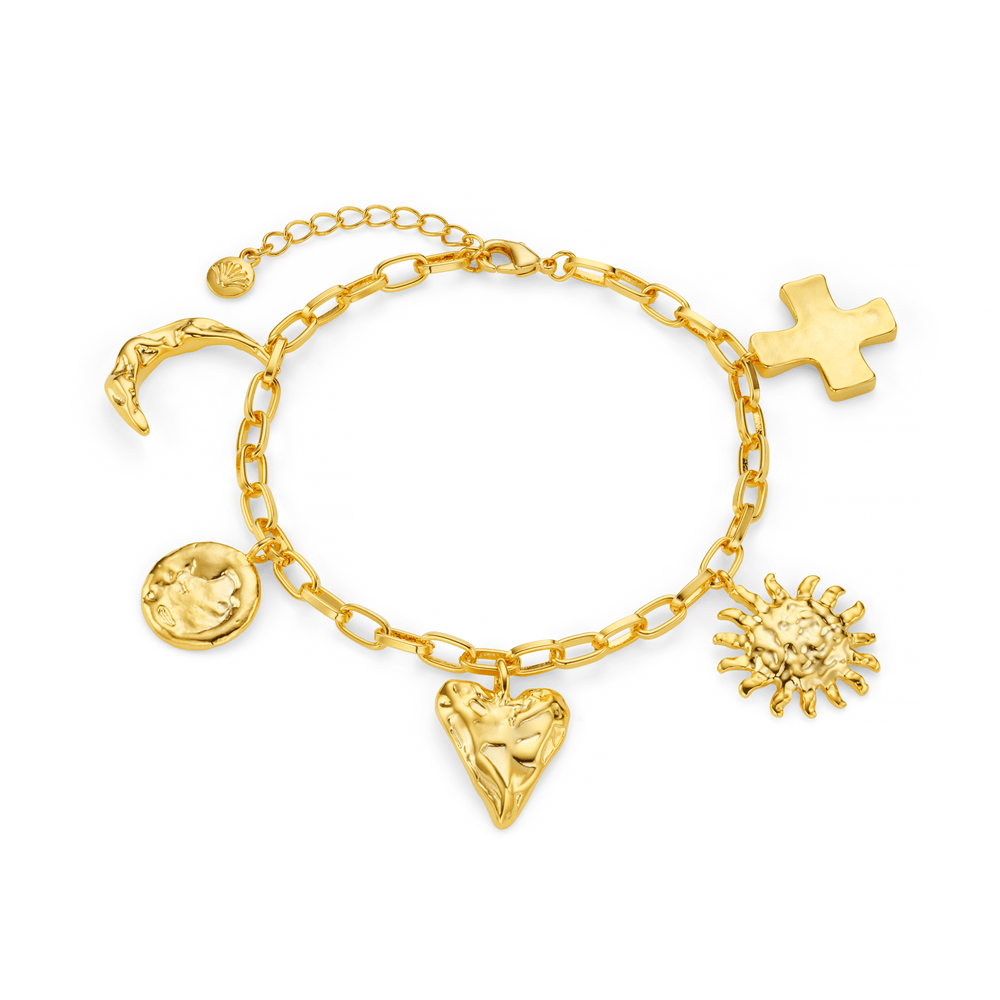 Wristwear Statement Molten Charm Bracelet Orelia Jewellery