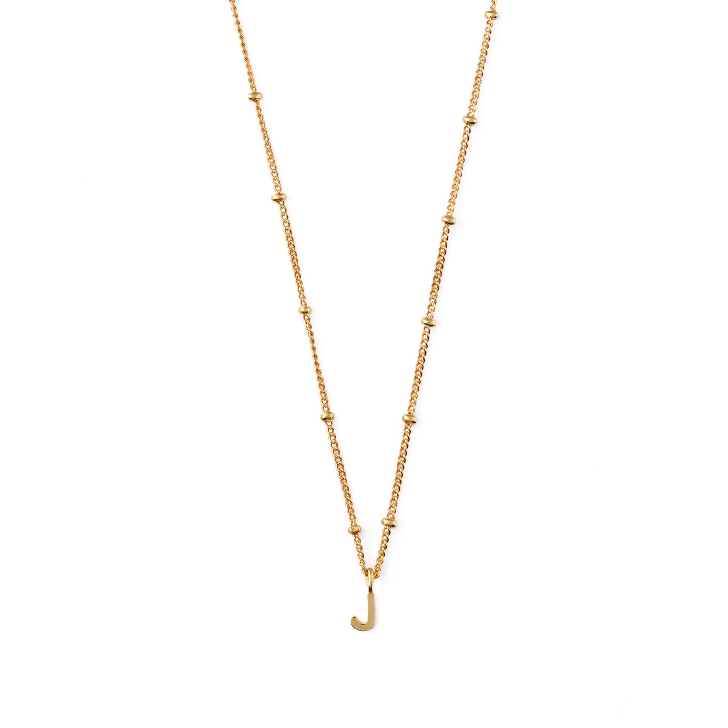 Custom Cube Monogram Initials Necklace 18ct Gold