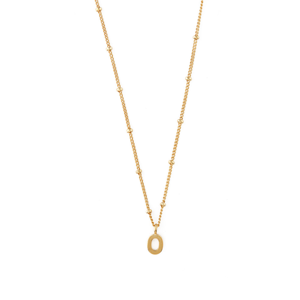 Simple initial deals necklace