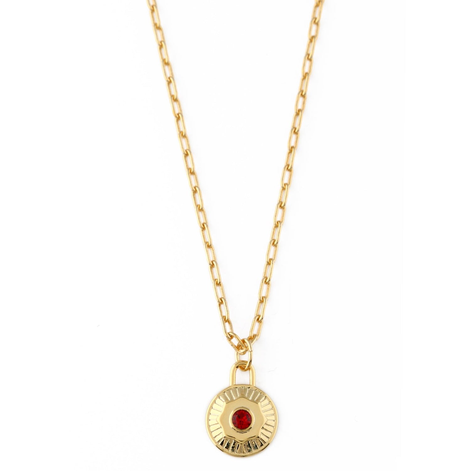January Birthstone Necklace Made With Swarovski® Crystals - Gold