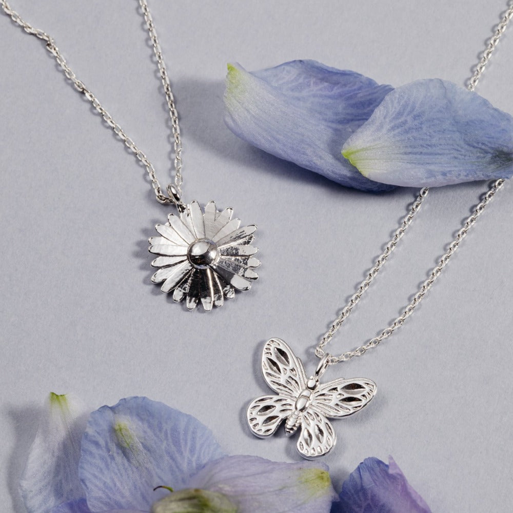 Silver Butterfly Necklace