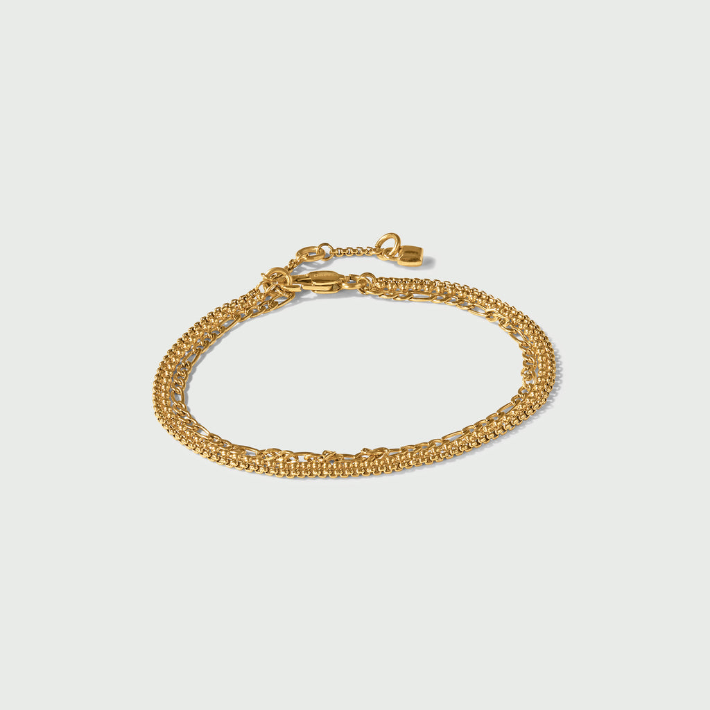 LUXE Multi Row Chain Bracelet - Gold