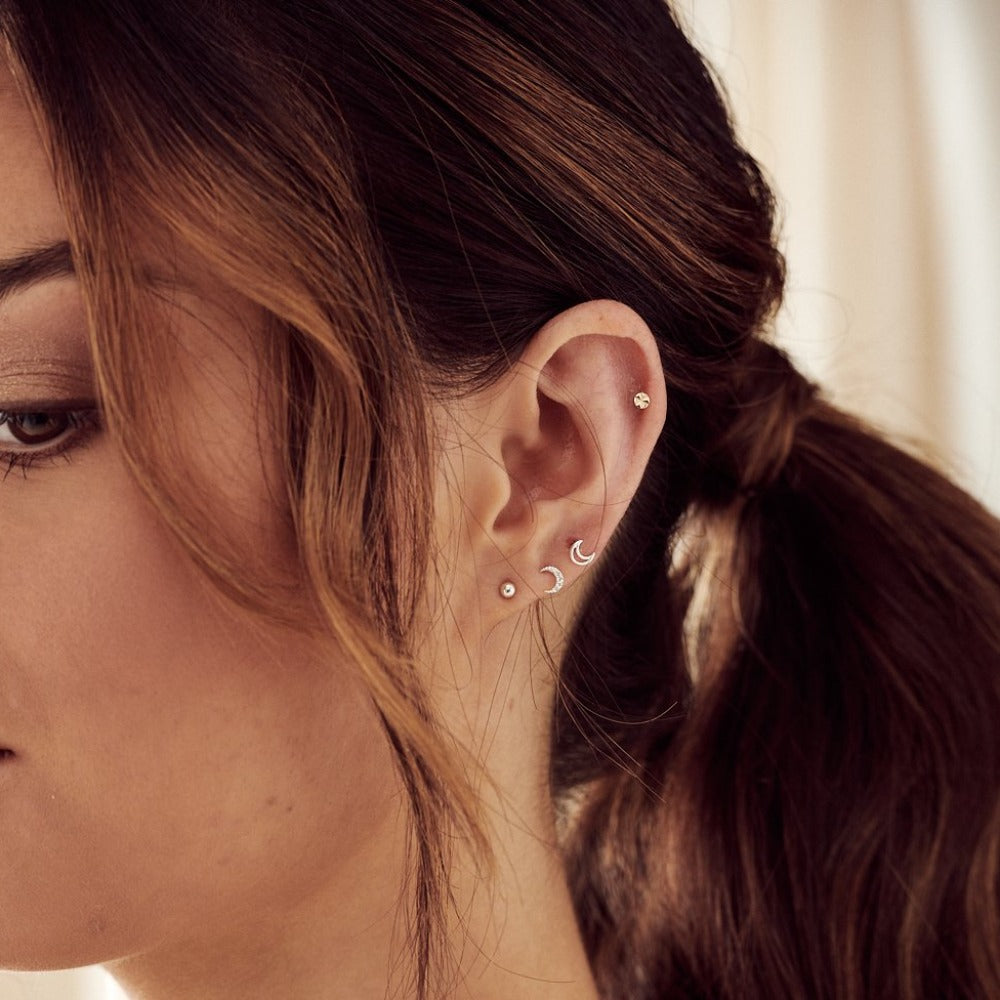 Celestial Stud 6 Pack Ear Party Silver
