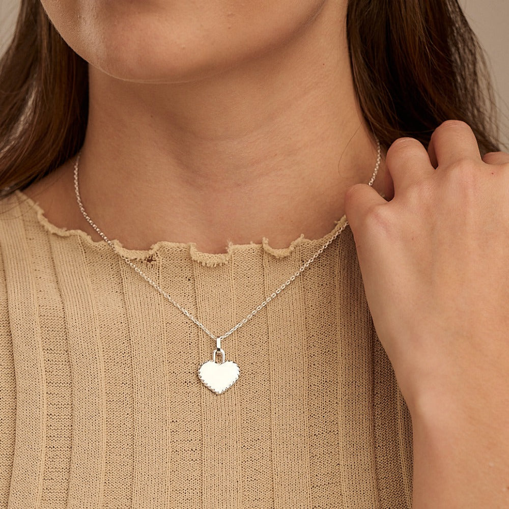 Heart sales chain necklace