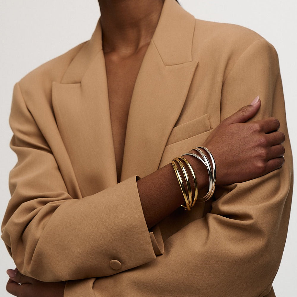 Interlocking Bangles Gold