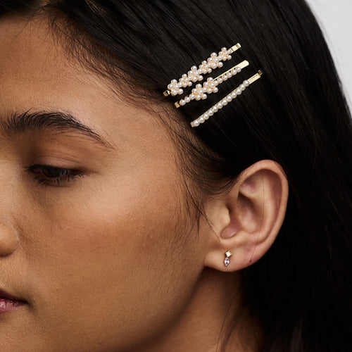 Classic Style Fox Alloy Diamond Hair Clip