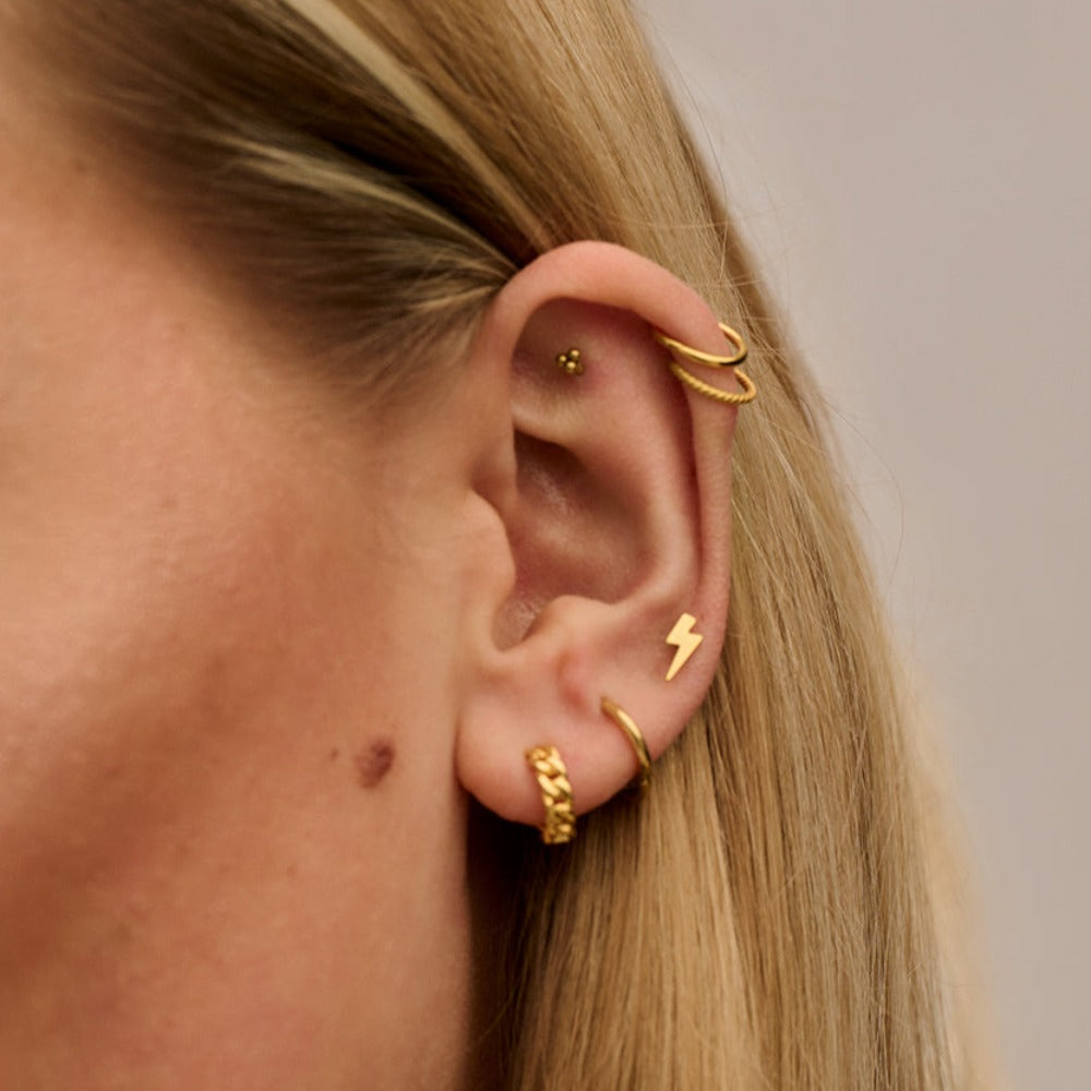 Labret piercing gold shop