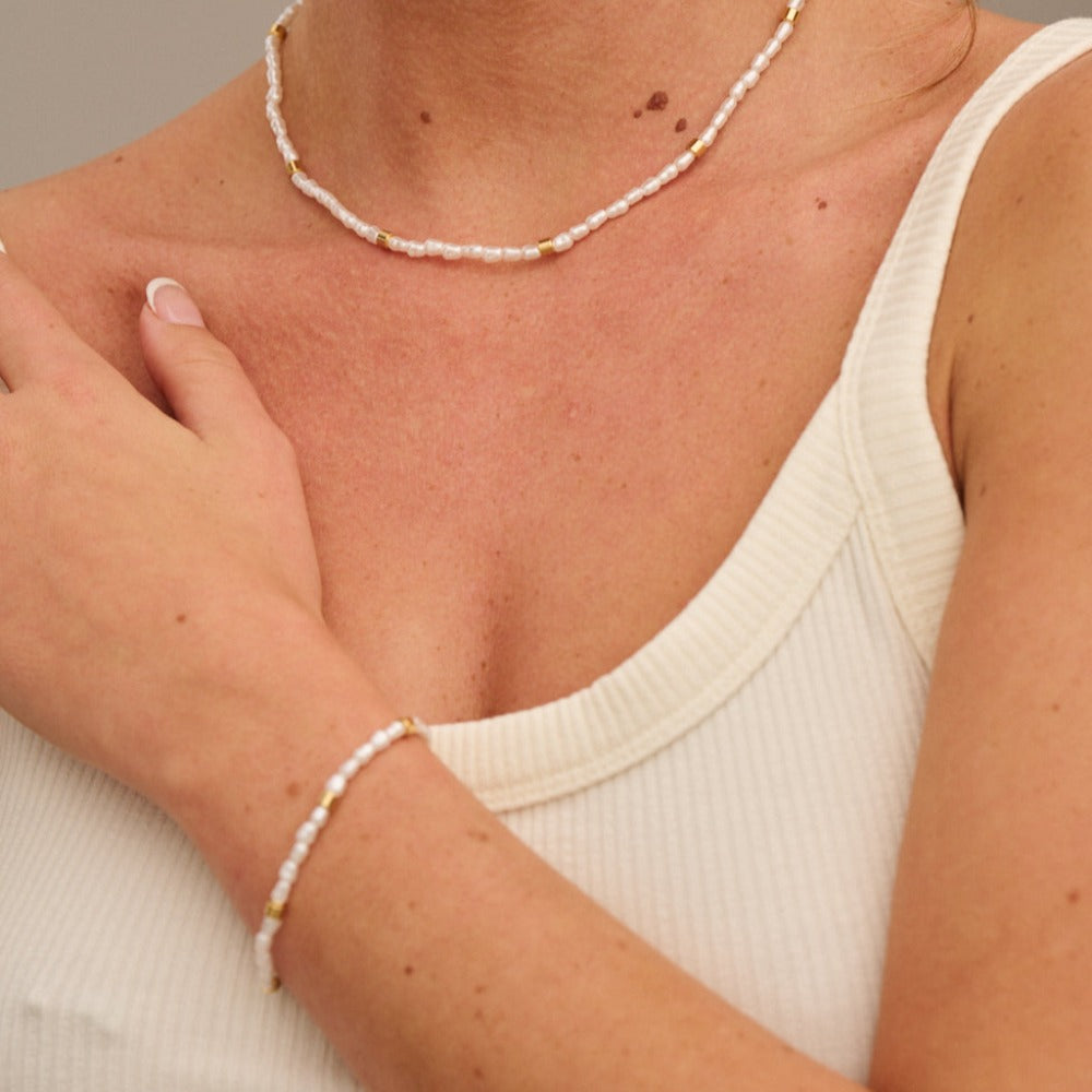 Beaded pearl bracelet new arrivals