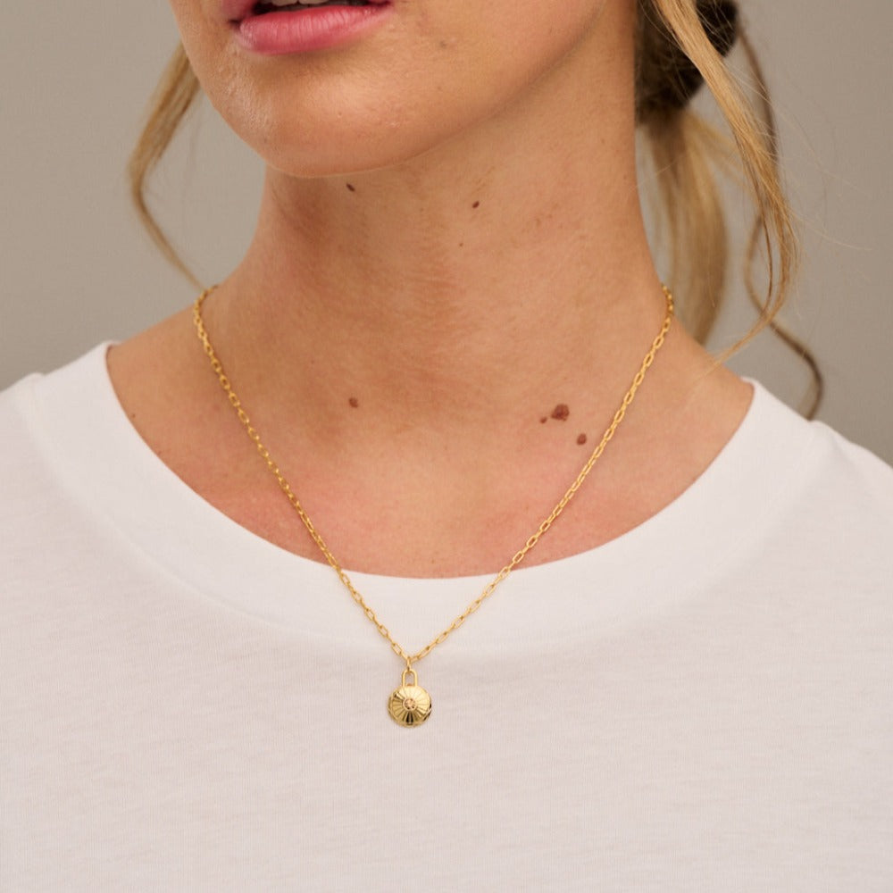 November Birthstone Necklace Made With Swarovski Crystals Gold