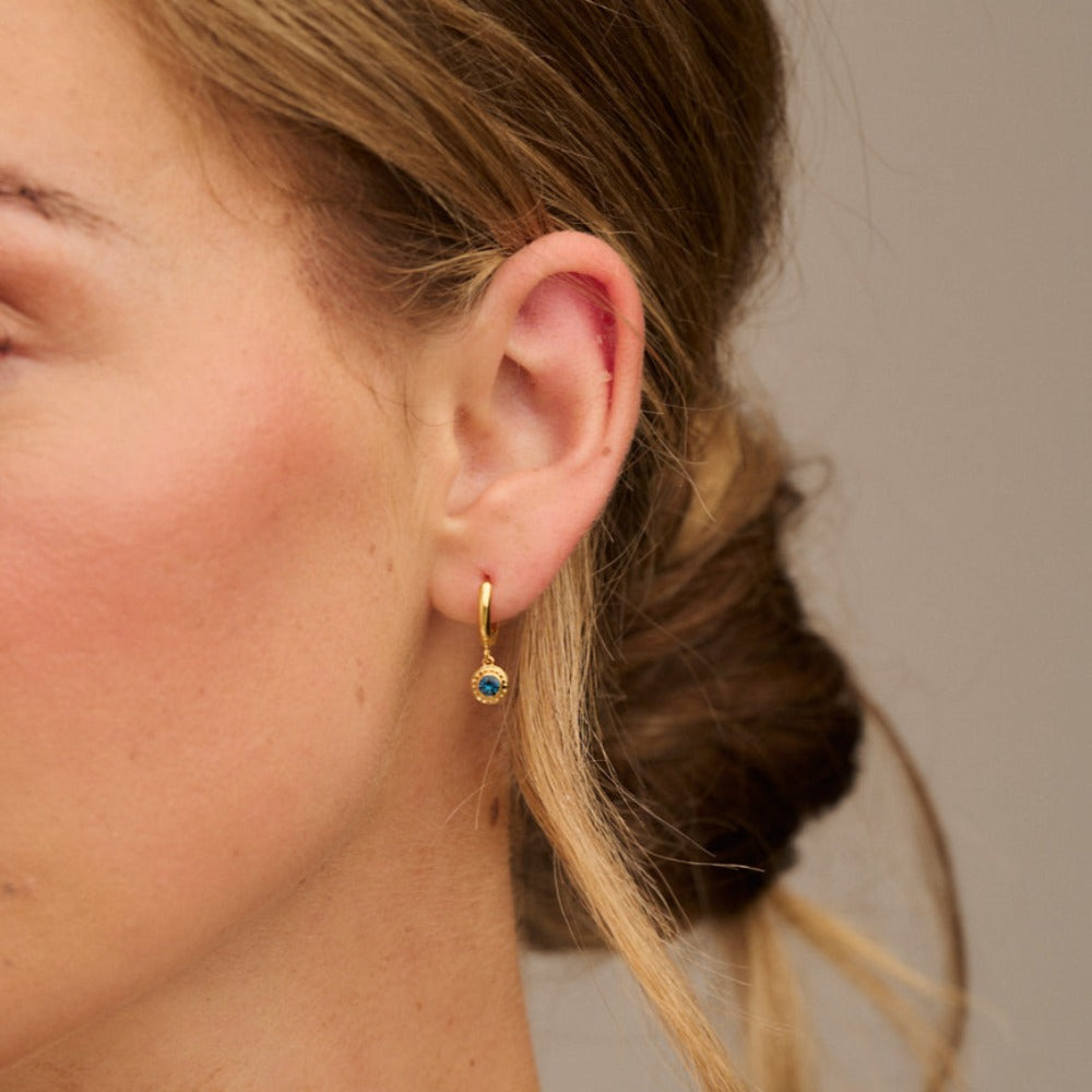 Birthstone huggie earrings new arrivals