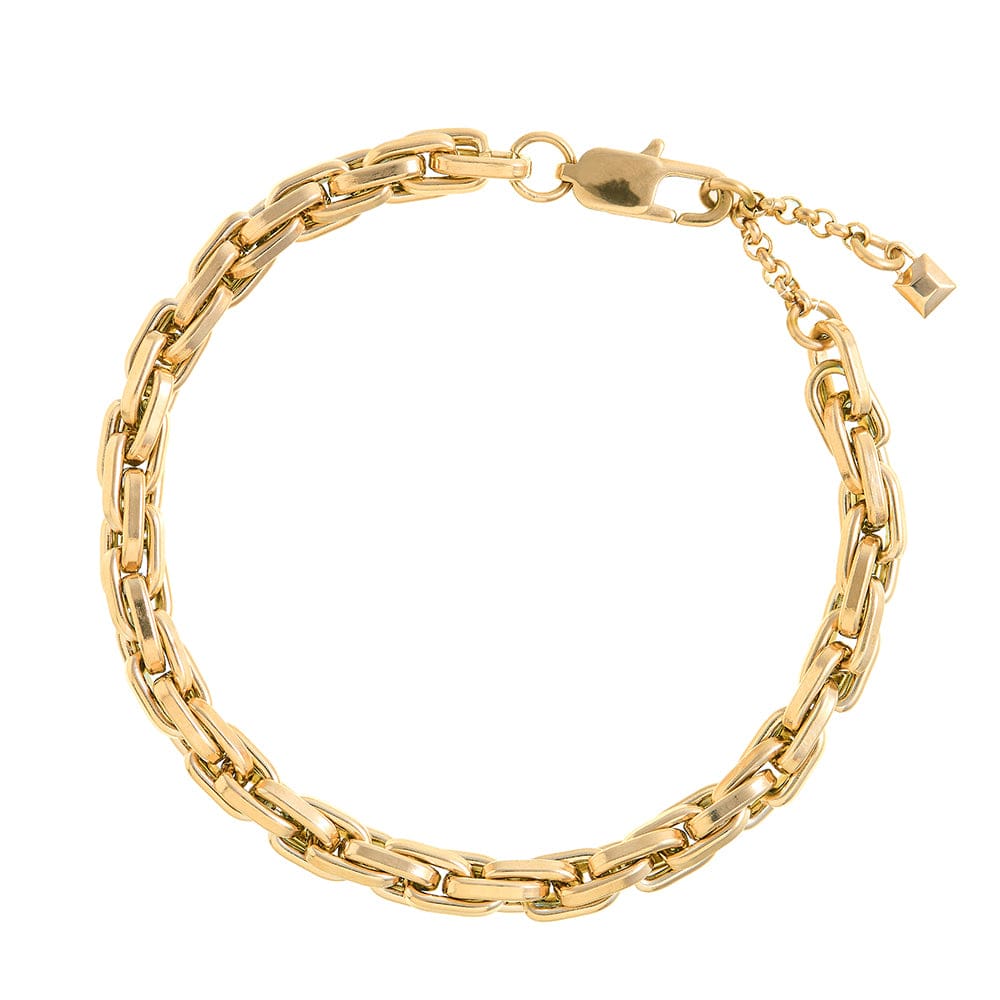 Bracelets LUXE Interlocking Link Chain Bracelet - Gold Orelia Jewellery