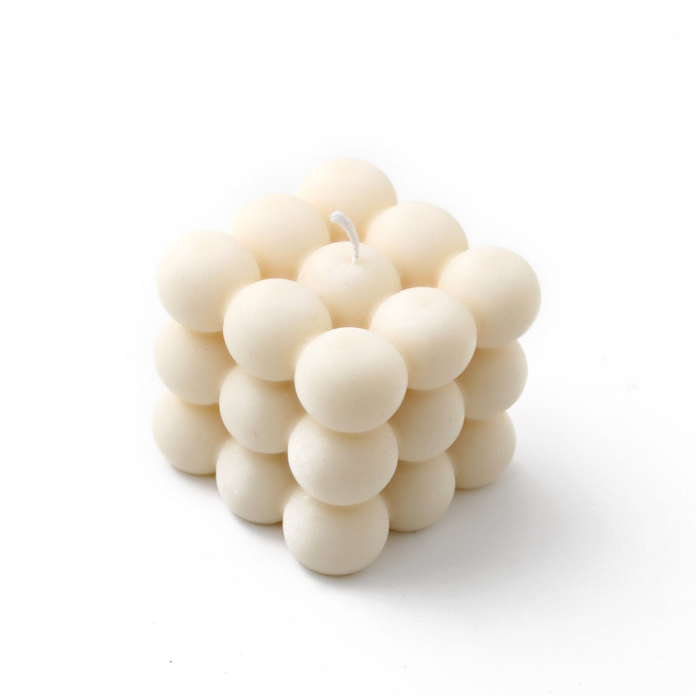 Candles Bobble Cube Candle - Natural Cream Orelia Jewellery