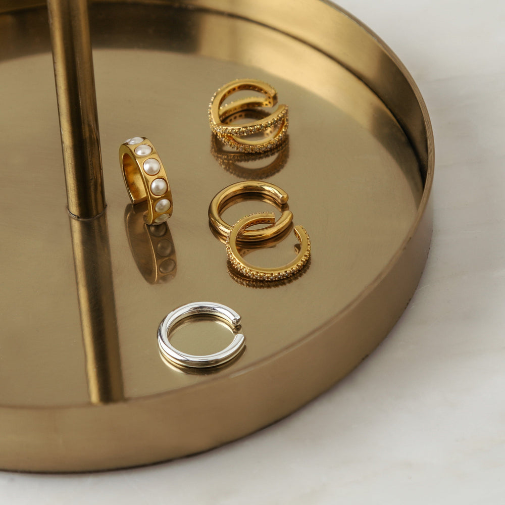 Ear Cuffs Fine Pavé Ear Cuff - Gold Orelia Jewellery