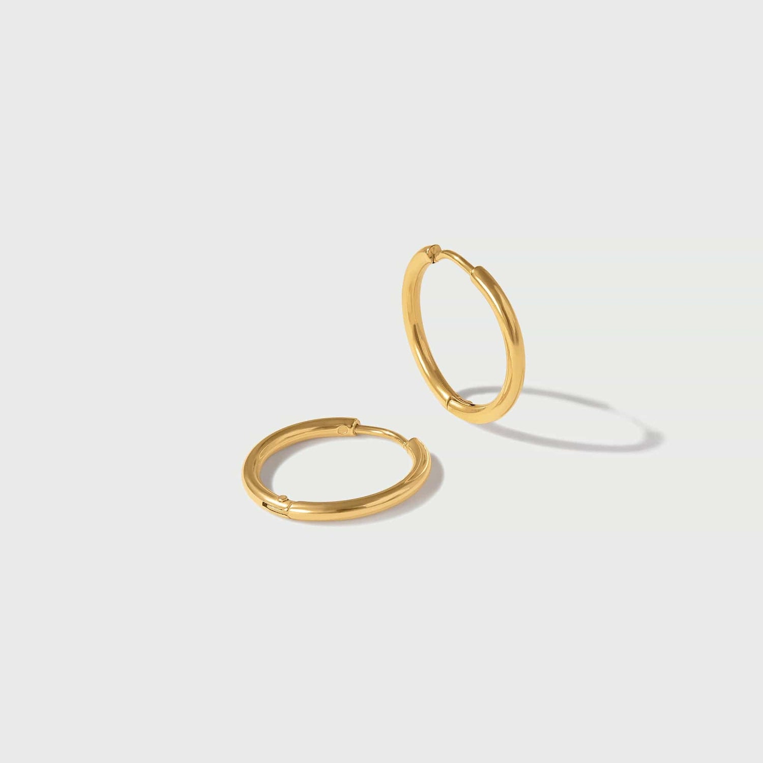 Hoop Earrings LUXE Mid-Size Hoop Earrings - Gold Orelia Jewellery