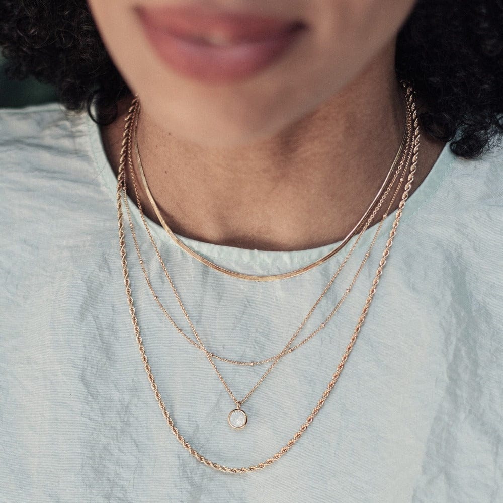 Layered Necklaces Satellite & Snake Layered Necklace Orelia Jewellery