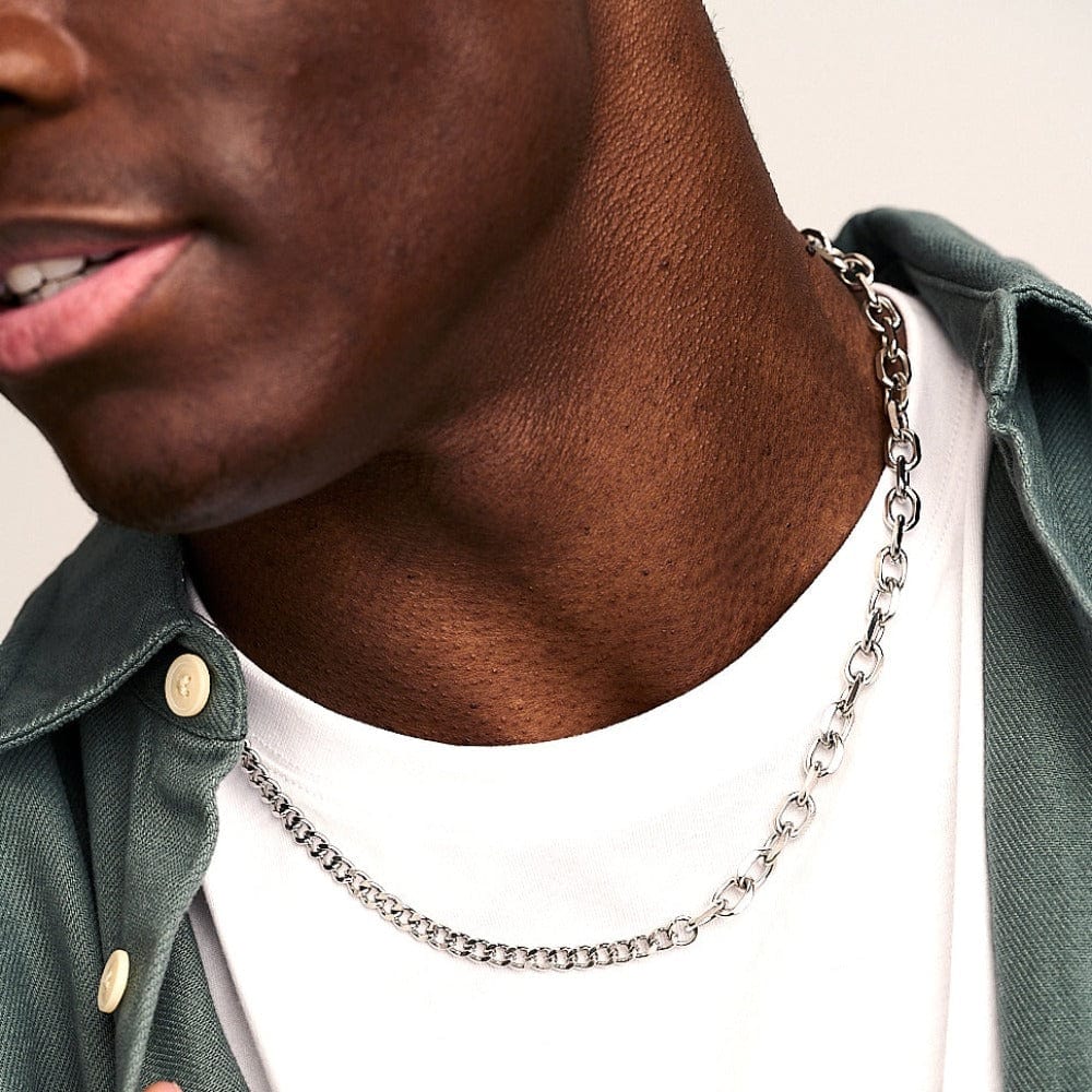 Long Necklaces Asymmetric Chunky Chain Necklace Orelia Jewellery