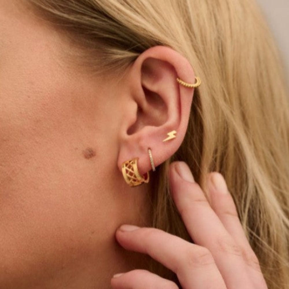 Piercings Beaded Clicker Hoop 8mm Orelia Jewellery