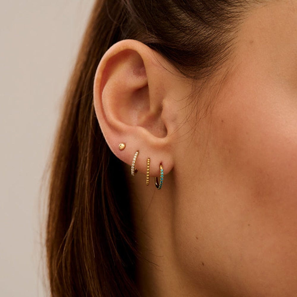 Piercings Beaded Clicker Hoop 8mm Orelia Jewellery