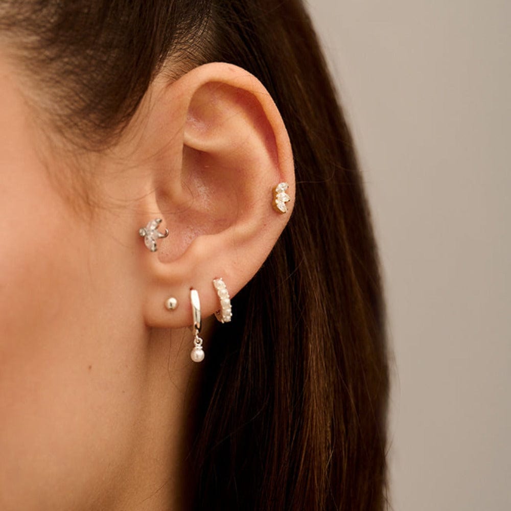 Piercings Crystal Marquise Fan Labret Orelia Jewellery