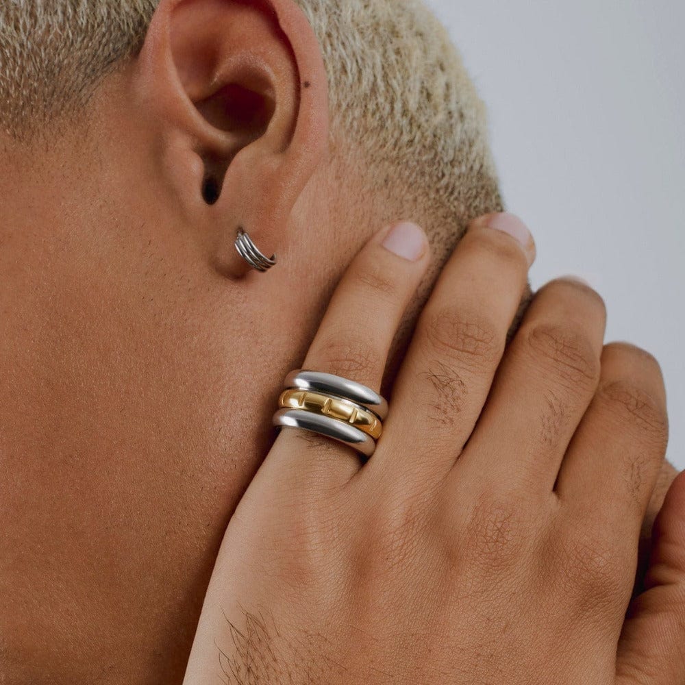 Piercings Linear Clicker Hoop 8mm Orelia Jewellery