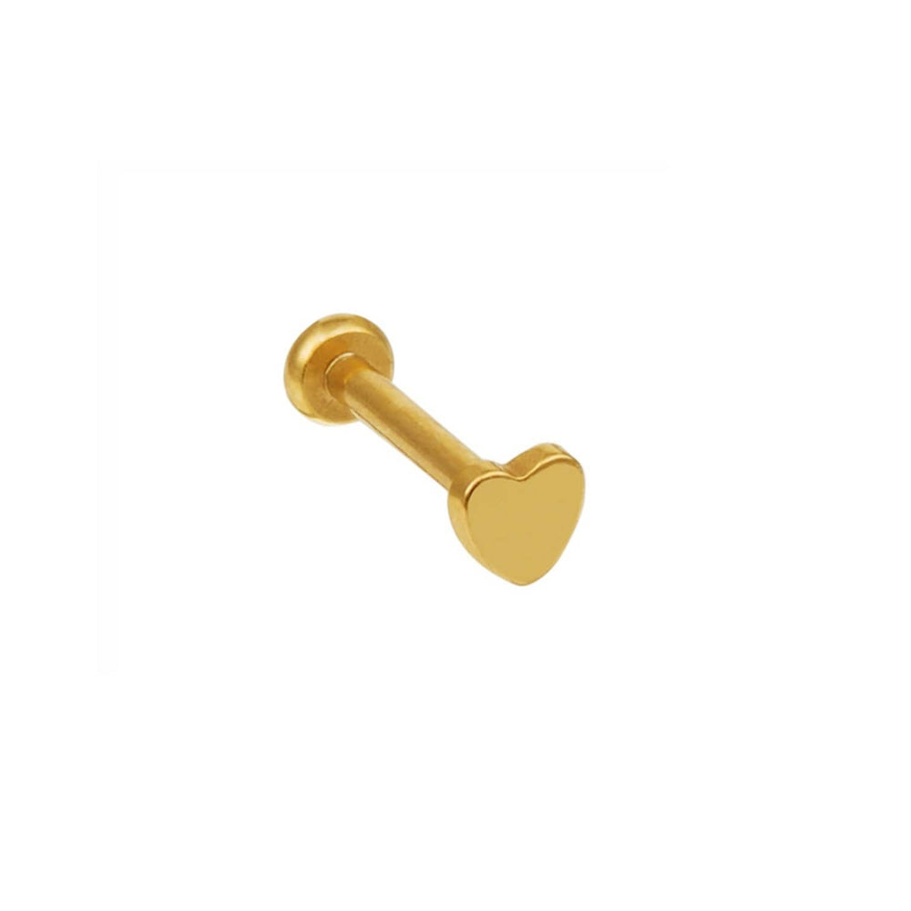 Piercings Metal Heart Labret Orelia Jewellery