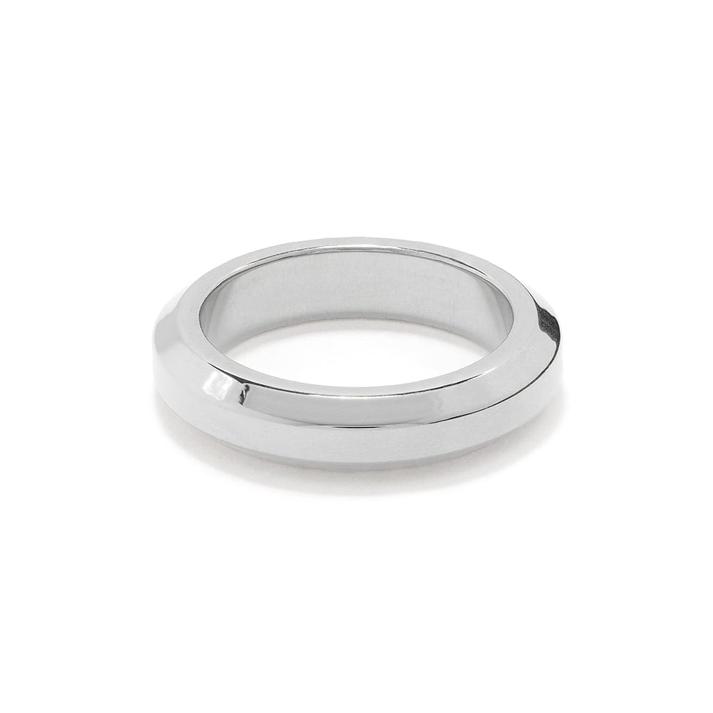 Rings LUXE Bevelled Edge Ring - Silver Orelia Jewellery