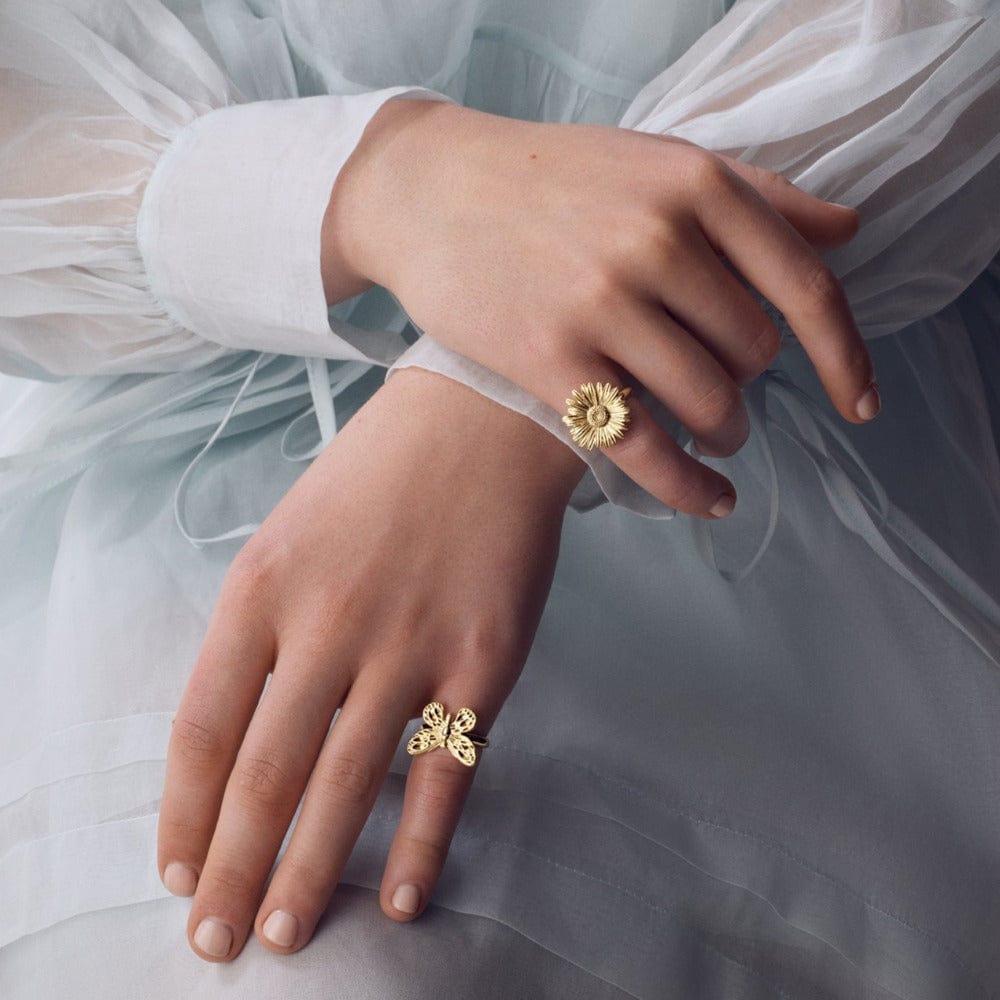 Rings Metal Butterfly Ring Orelia Jewellery