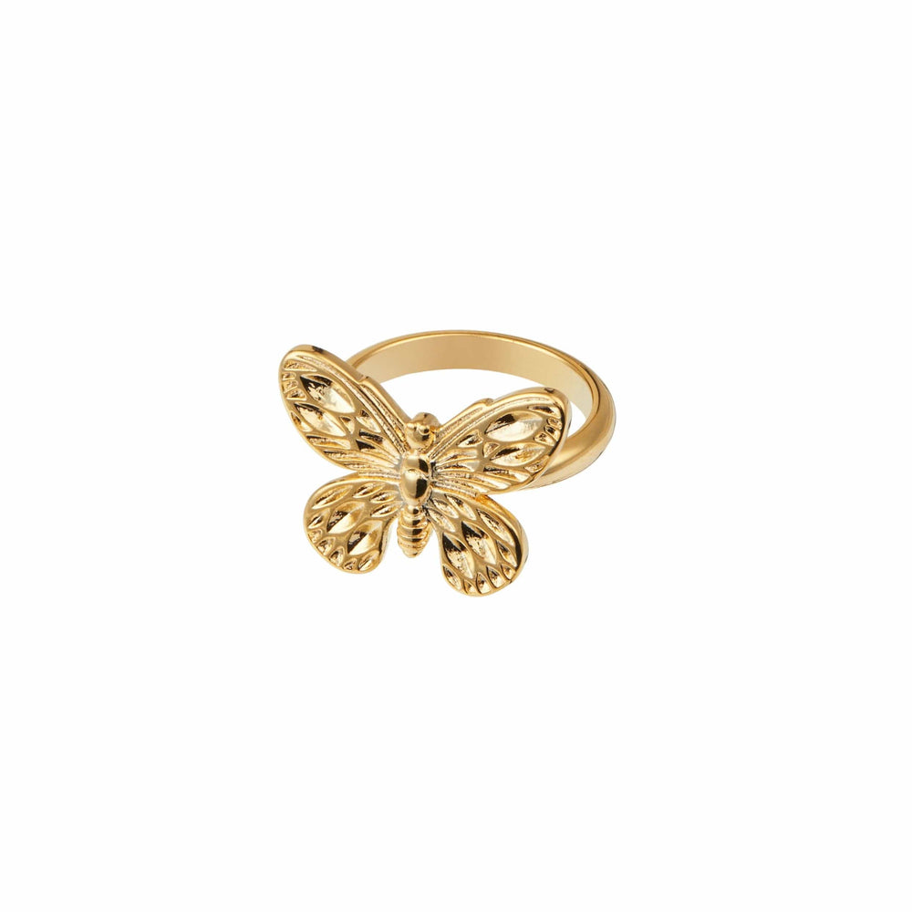 Rings Metal Butterfly Ring Orelia Jewellery