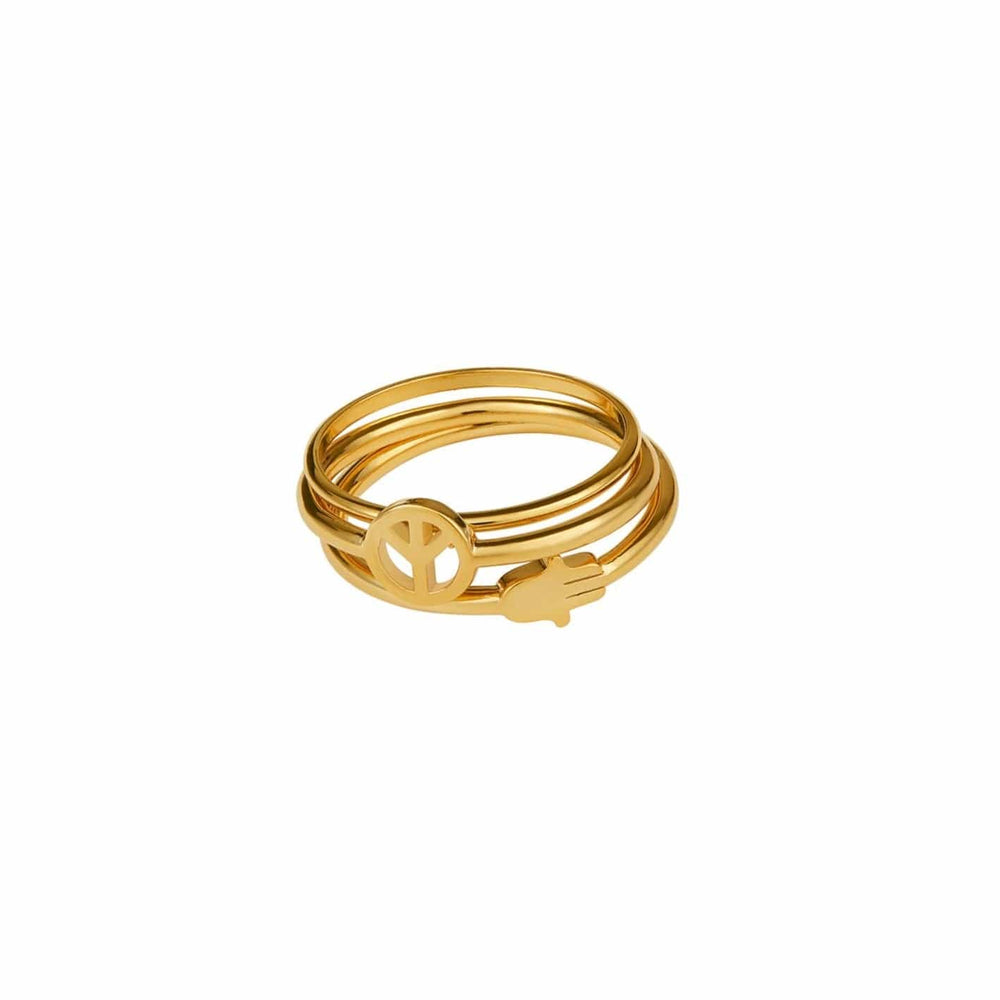 Rings Spiritual Charm Ring Stacking Set Orelia Jewellery