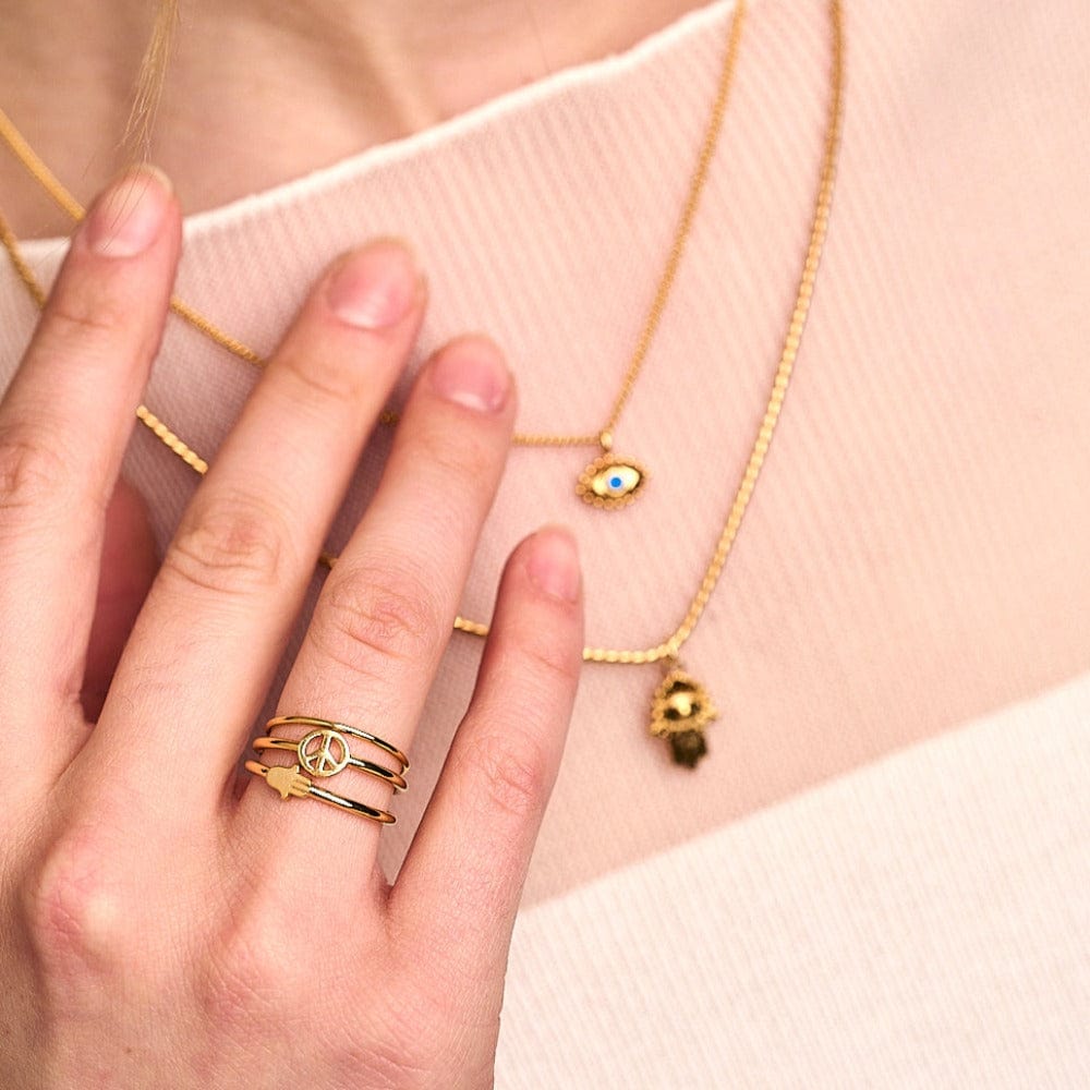 Rings Spiritual Charm Ring Stacking Set Orelia Jewellery