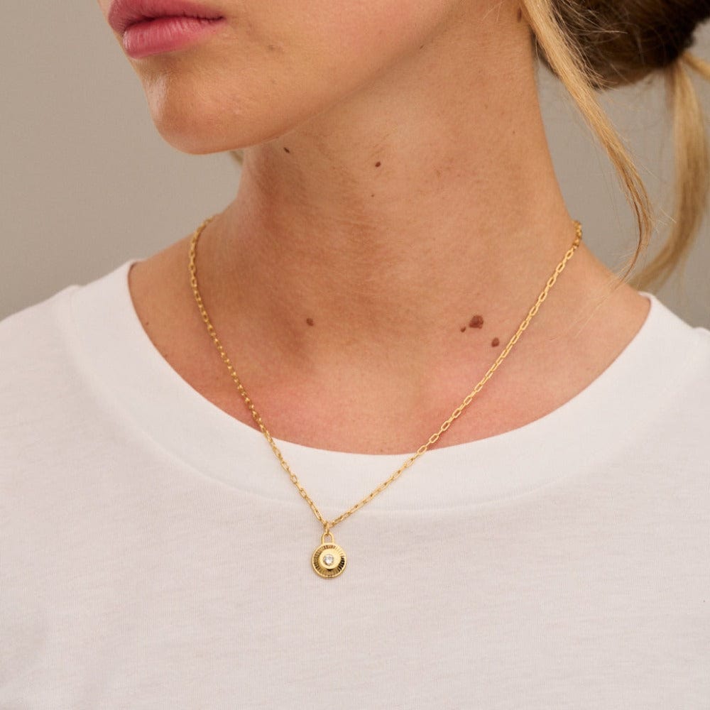 Short Necklaces April Birthstone Necklace Made With Swarovski® Crystals - Gold Orelia Jewellery