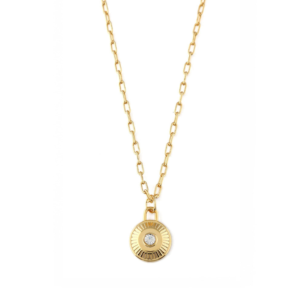 Short Necklaces April Birthstone Necklace Made With Swarovski® Crystals - Gold Orelia Jewellery