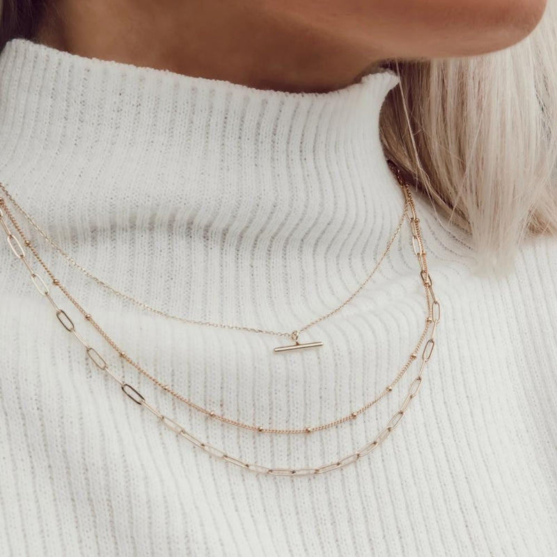 Short Necklaces Satellite Chain Necklace - Short Orelia Jewellery