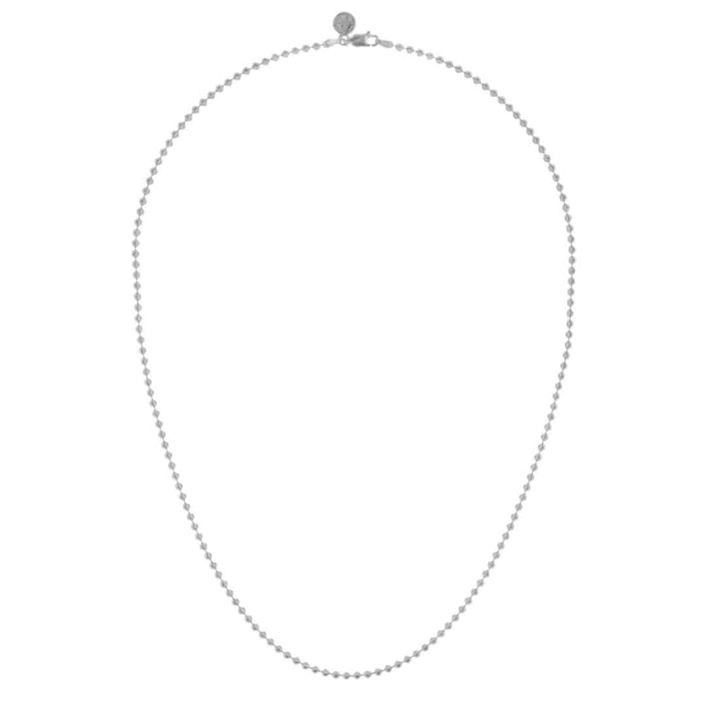 Short Neckwear Diamond Cut Ball Chain - Silver Orelia Jewellery