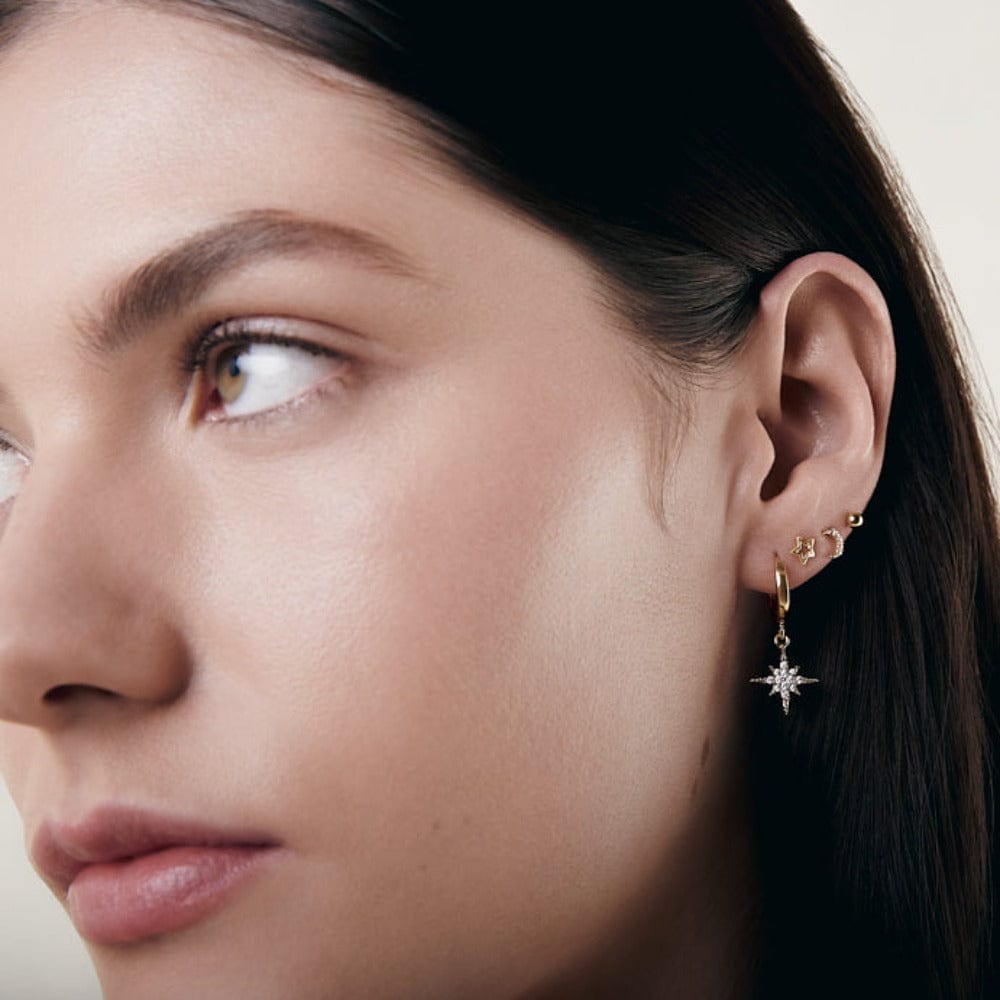 Stud Earrings Celestial Stud Pack Ear Party - Gold Orelia Jewellery